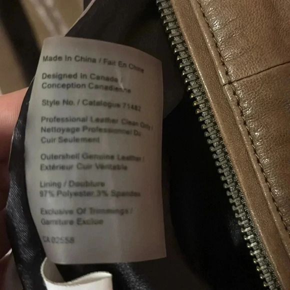 Danier italian leather 2xs jacket - Picture 6 of 9